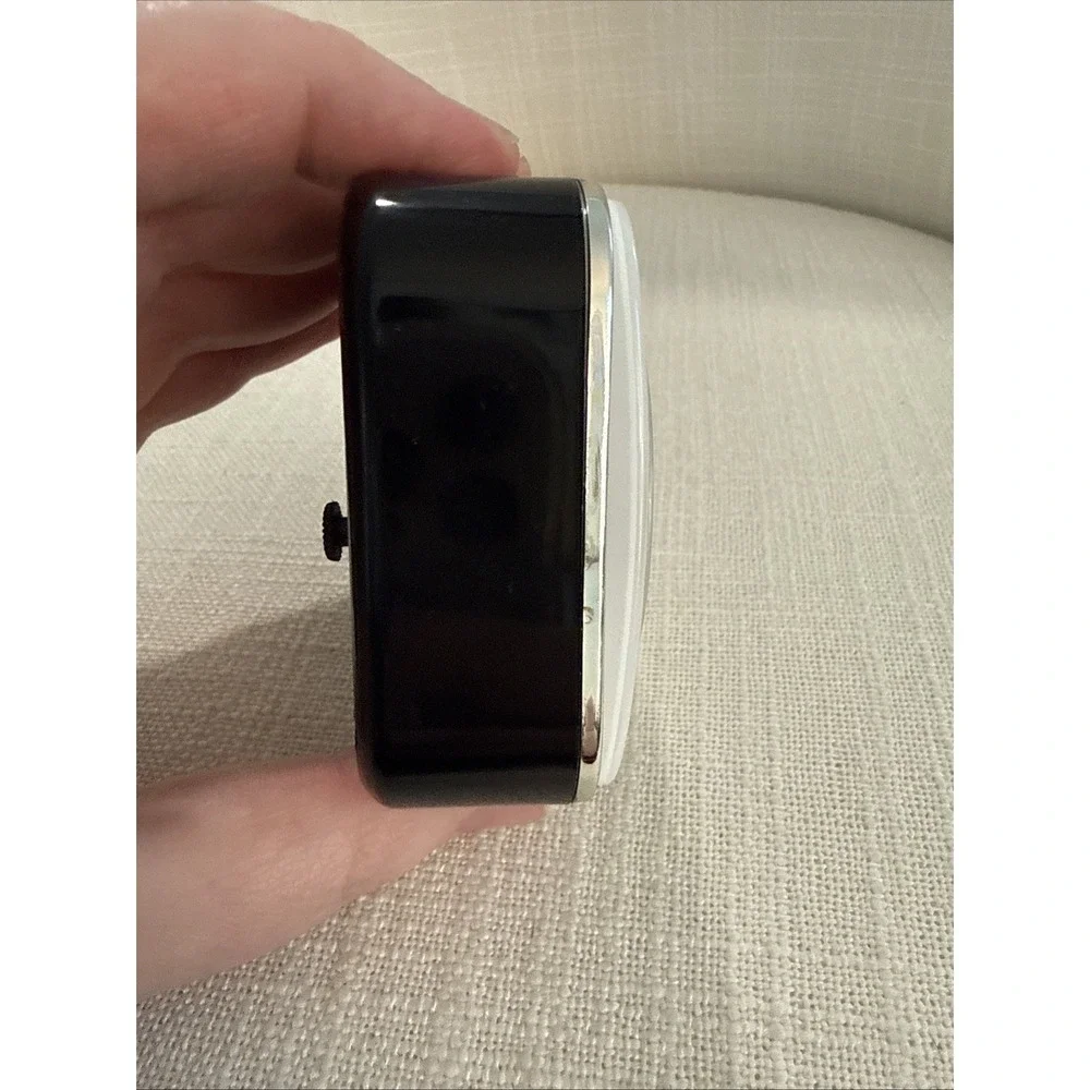 Sterling & Noble Clock‎ Co. Lighted Dial Luminous Hand Travel Alarm Clock Chrome